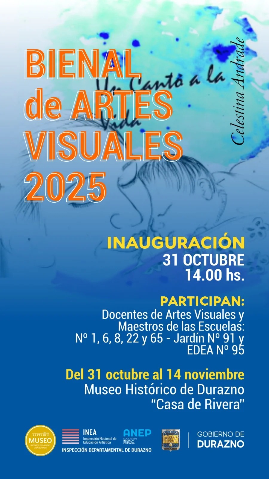 Afiche de la Bienal de Artes Visuales 2025